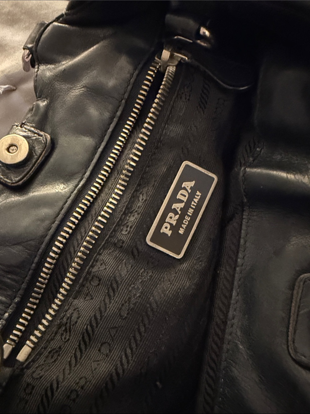 Prada! Black soft buttery Leather
Handbag! Offers always welcome!⭐️ - Picture 8 of 14
